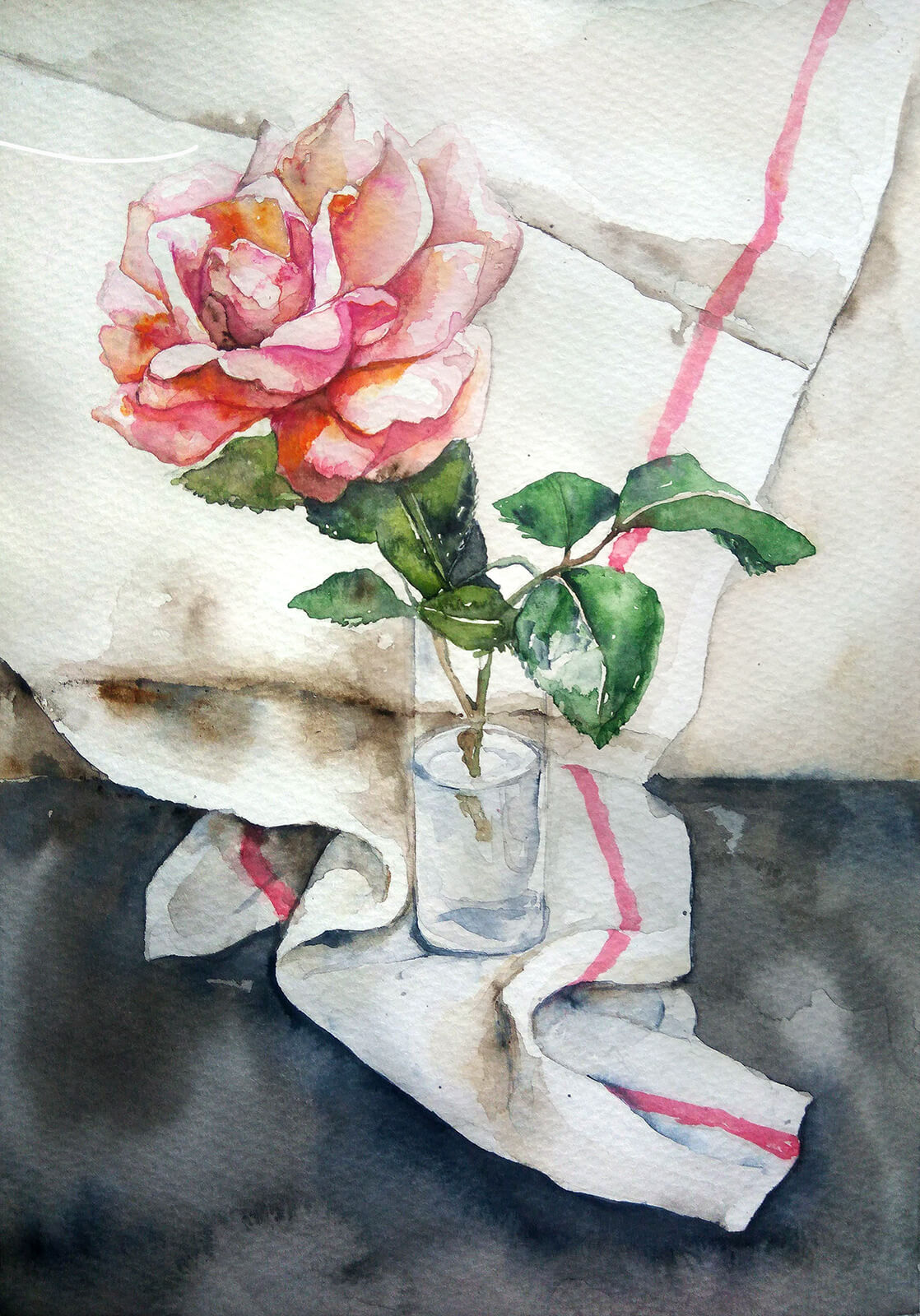 Unfolding- Watercolor painting